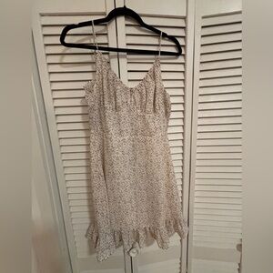 Floral Cream Mini Dress